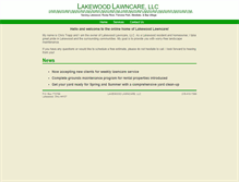 Tablet Screenshot of lakewoodlawncare.com